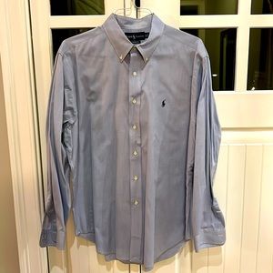 Men’s classic fit 17 34/35 Ralph Lauren polo men’s button down shirt blue XL